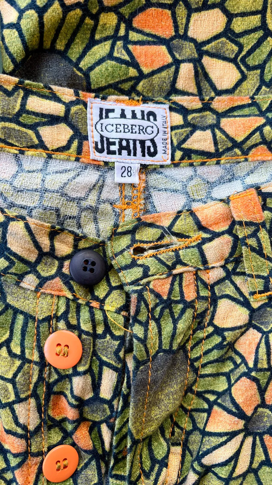 1990s Italian Stained Glass Jeans | medium