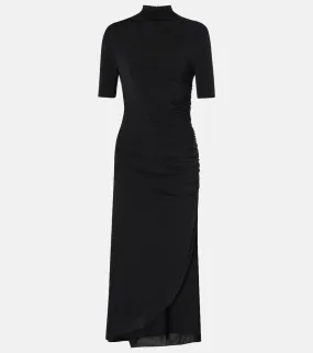 Alaia Draped asymmetric midi dress