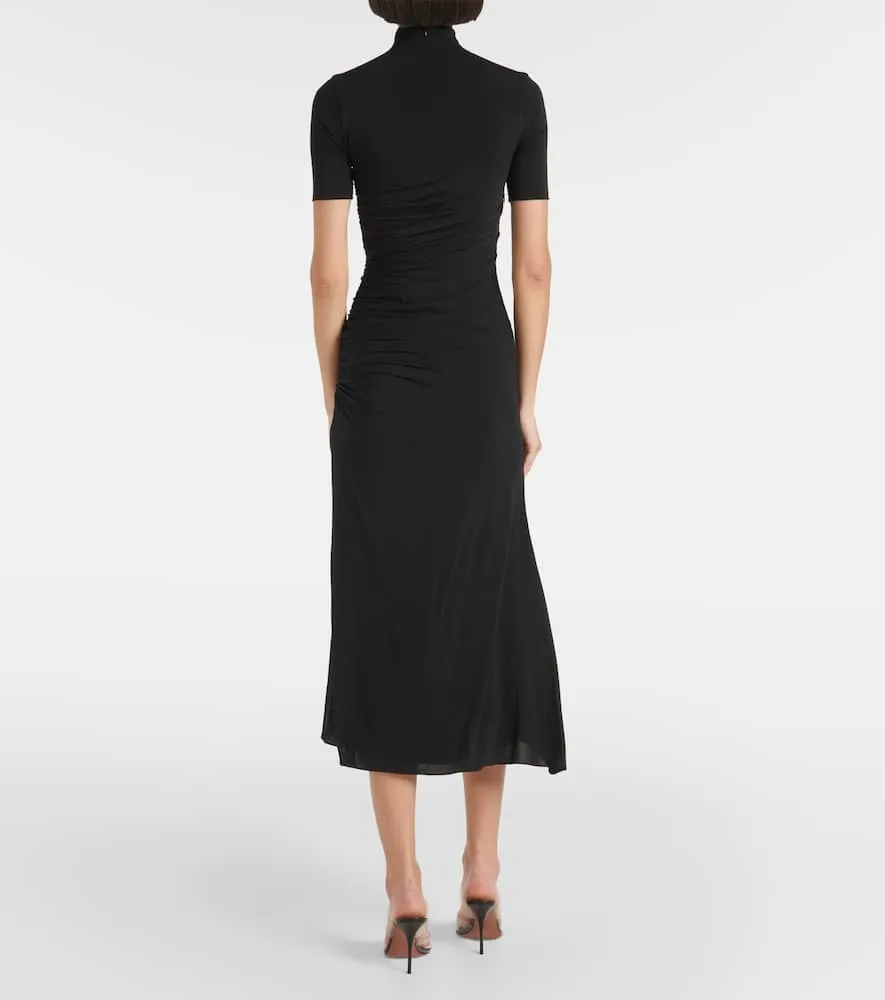 Alaia Draped asymmetric midi dress