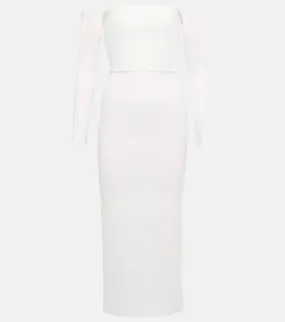 Alex Perry Bridal Tate stretch-cr√É¬™pe midi dress