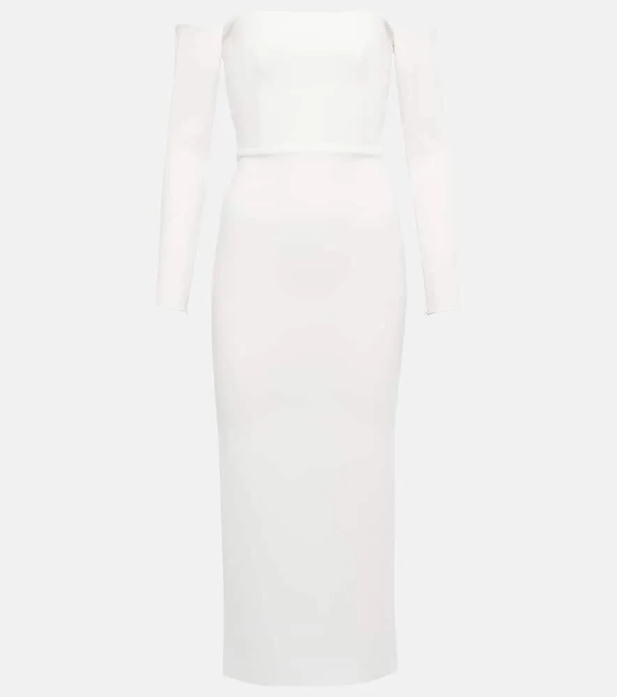 Alex Perry Bridal Tate stretch-cr√É¬™pe midi dress
