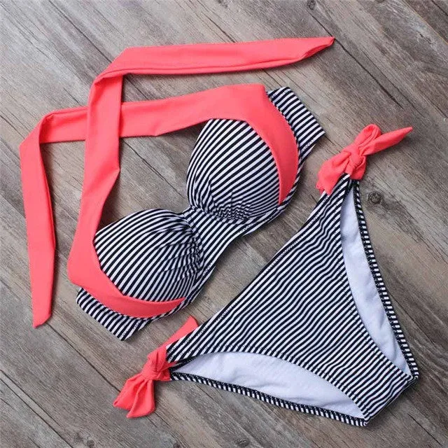 BANDEA bikinis women swimsuit push up swimwear  2017 halter bikini