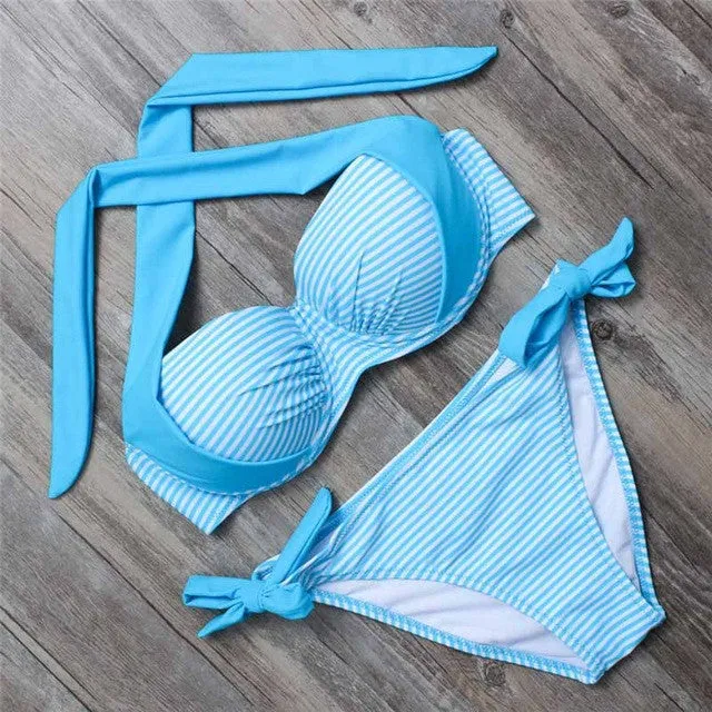 BANDEA bikinis women swimsuit push up swimwear  2017 halter bikini