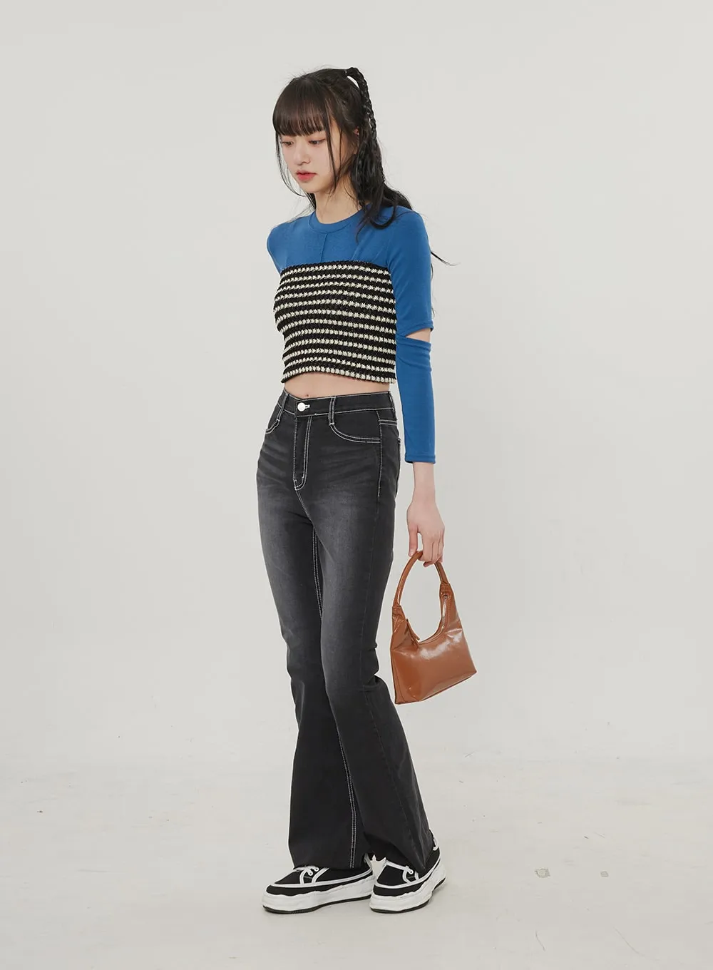 Black Bootcut Jeans BF309