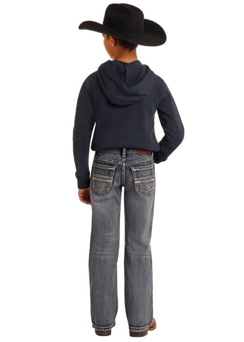 Boy's Rock & Roll Denim Regular Bootcut Jeans BB0BD05592