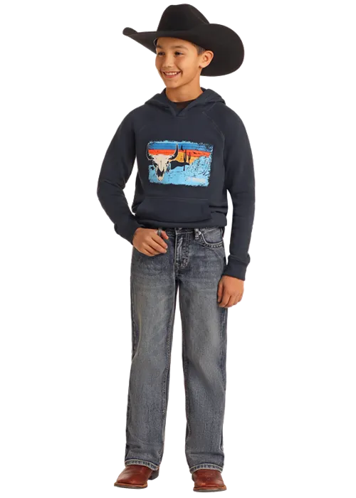 Boy's Rock & Roll Denim Regular Bootcut Jeans BB0BD05592