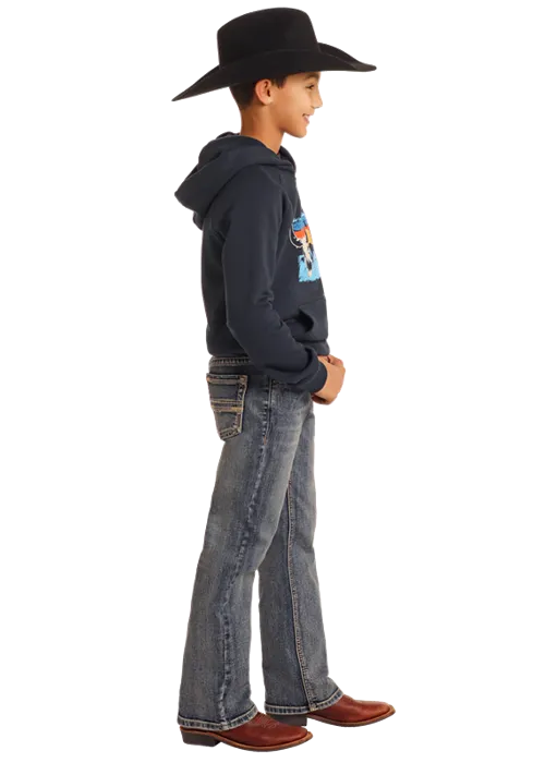 Boy's Rock & Roll Denim Regular Bootcut Jeans BB0BD05592