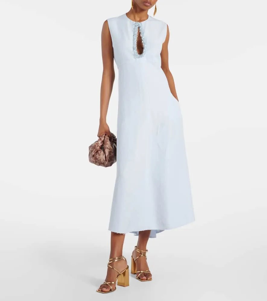 Dorothee Schumacher Summer Cruise embellished midi dress