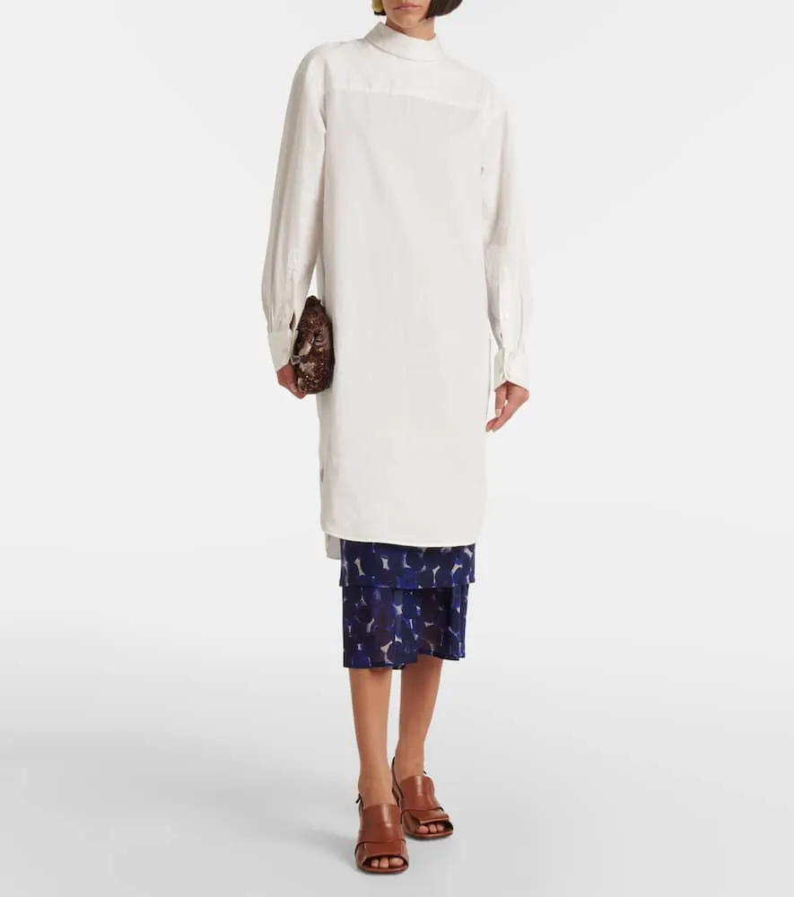 Dries Van Noten Cotton poplin minidress