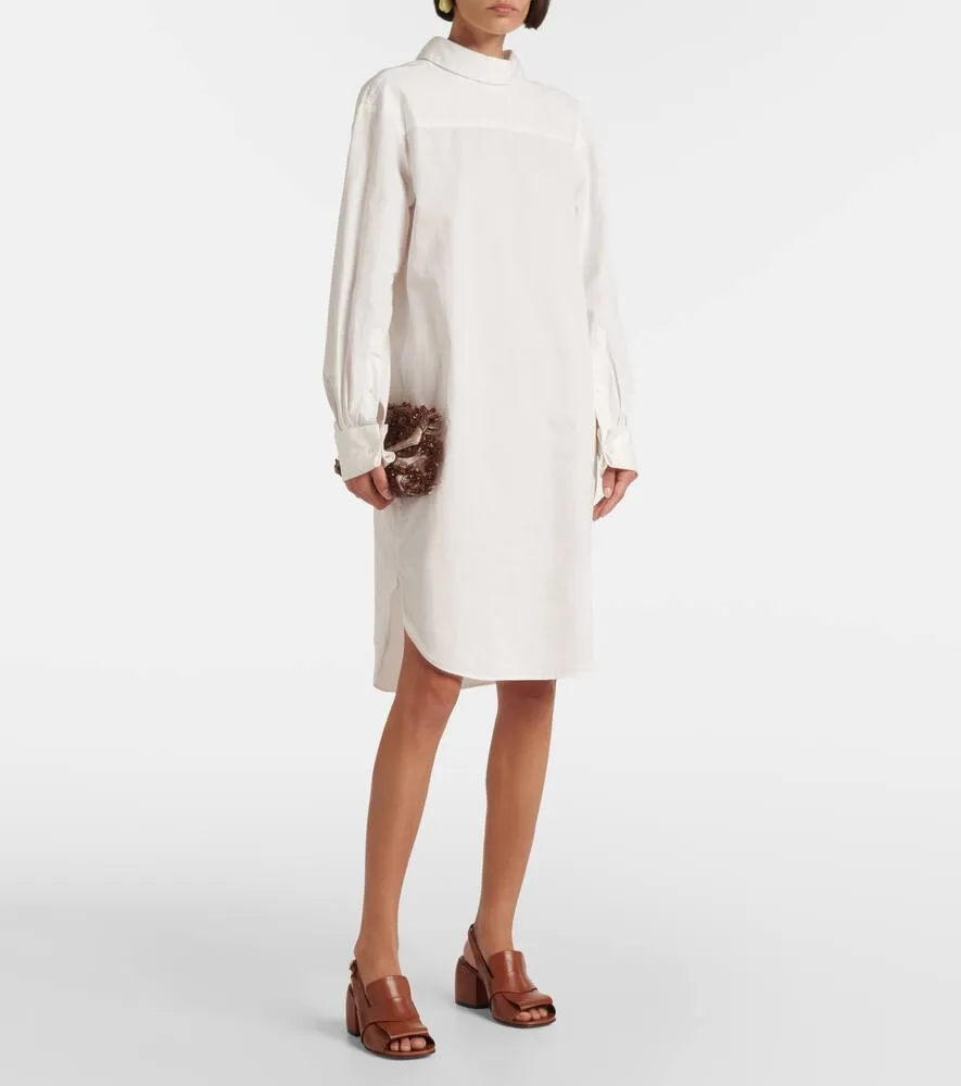 Dries Van Noten Cotton poplin minidress