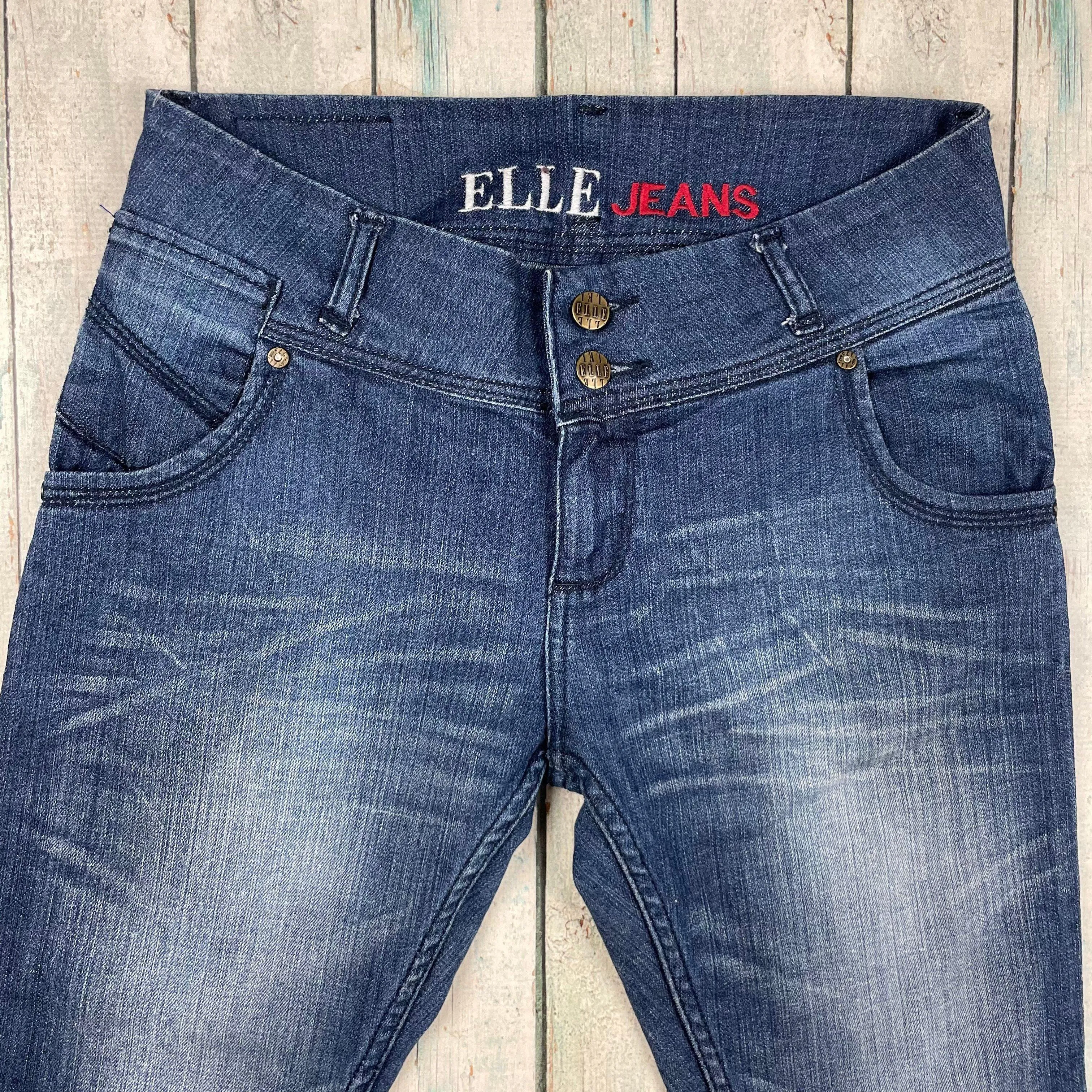 Elle Paris - Mid Rise Split hem Ankle Grazer Jeans Size- 28