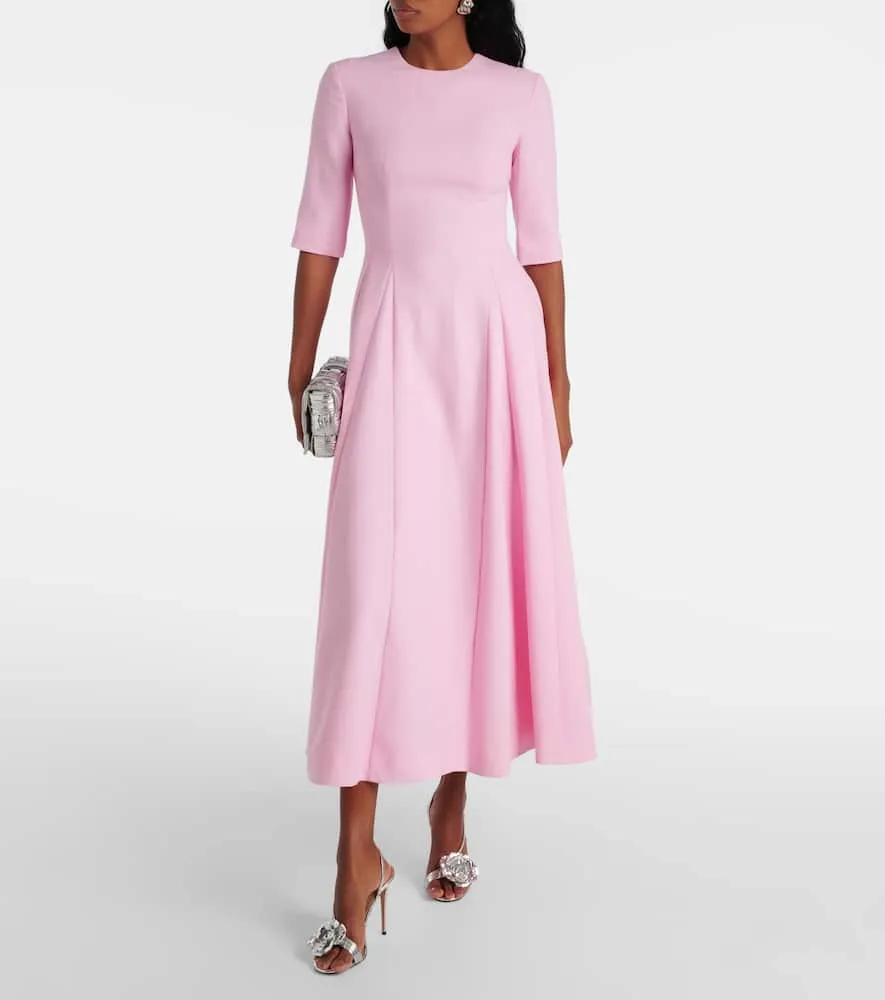Emilia Wickstead Georgie wool midi dress