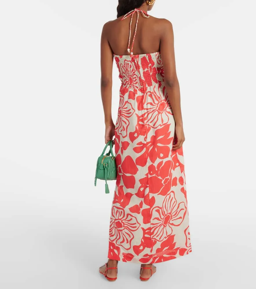 Faithfull Tortugas floral linen maxi dress