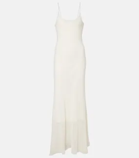 Faithfull Treillis crochet cotton-blend midi dress