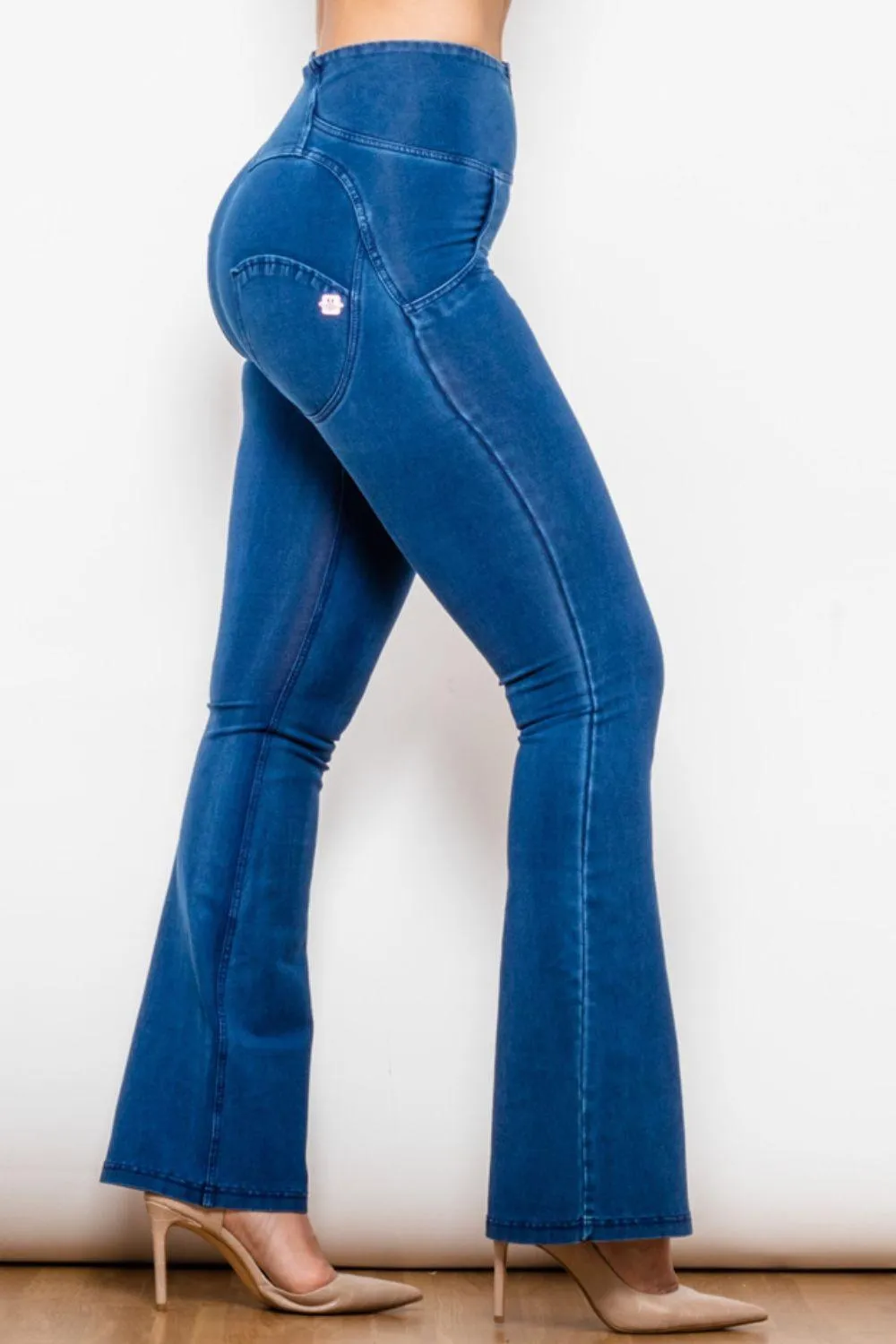 High Waist Flare Long Jeans