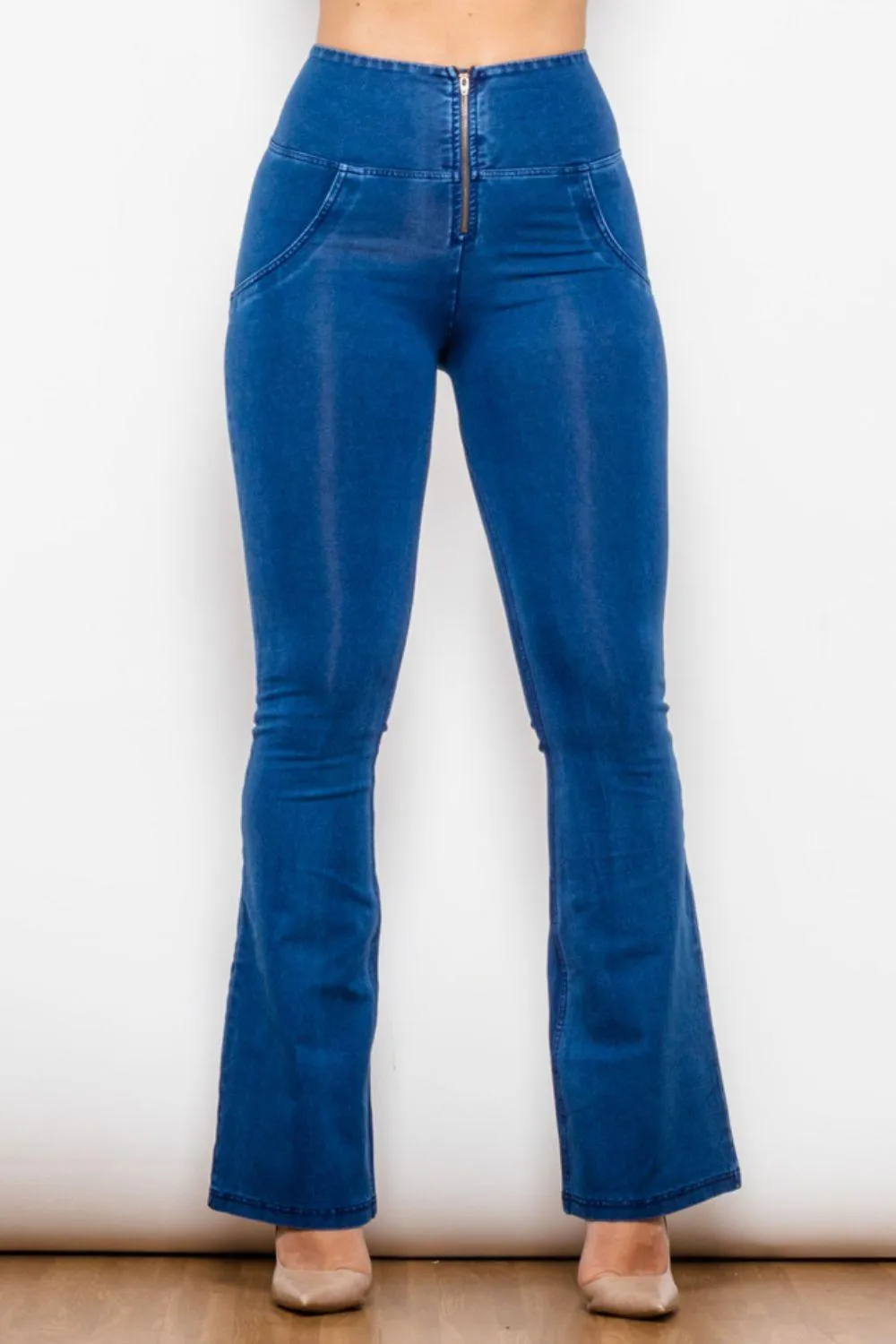 High Waist Flare Long Jeans