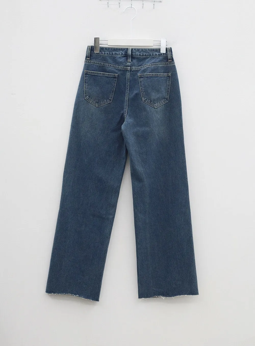 High Waist Mid-Wash Jeans BA305