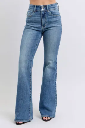 Judy Blue High Waist Flare Jeans with Tint
