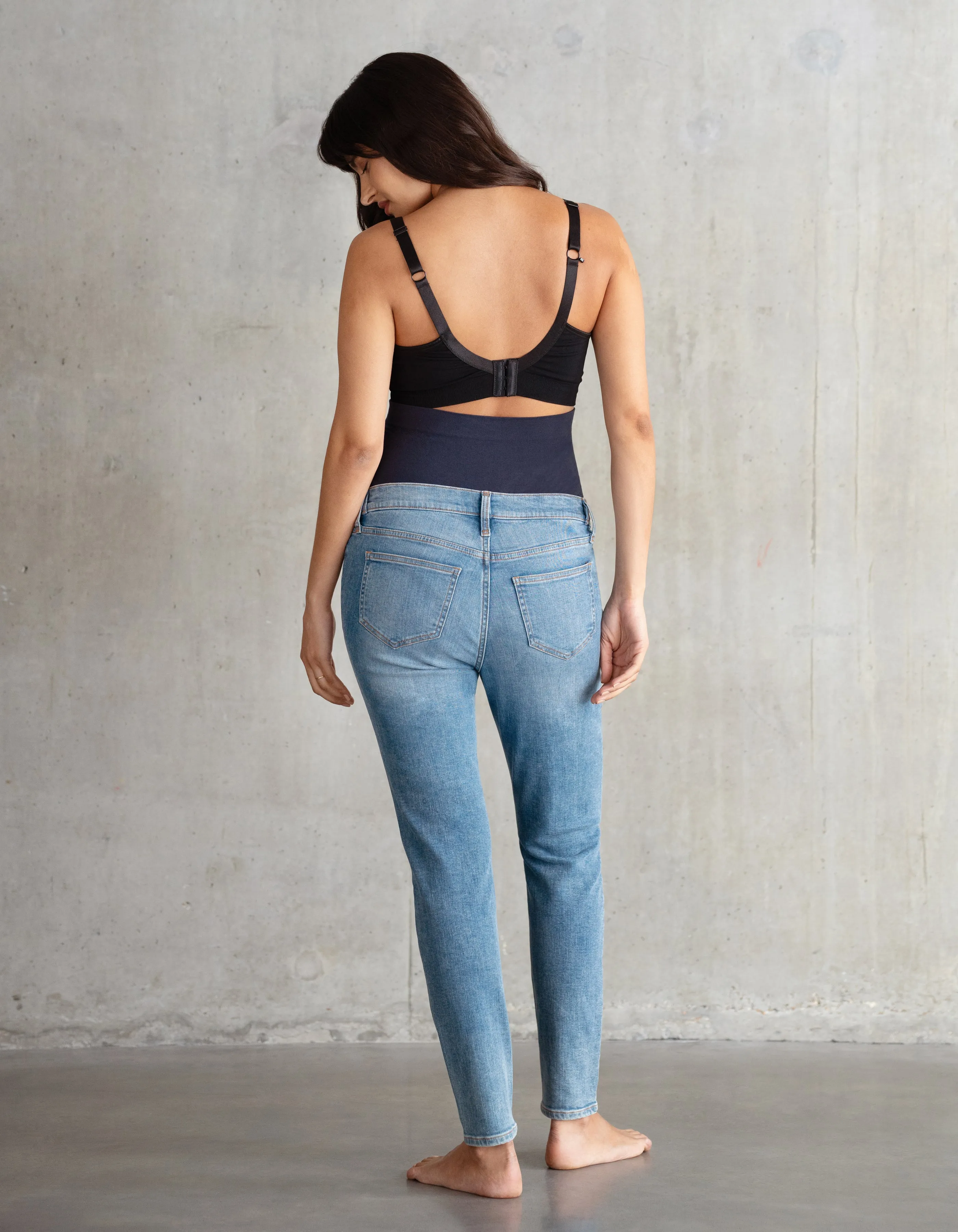 Organic Cotton Light Skinny Maternity Jeans