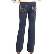 Rock & Roll Denim Girl's Pearl Stitch Bootcut Jeans